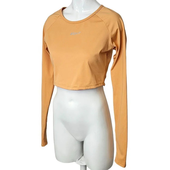 ECHT Women's Long Sleeve Crop Top Size Large Athletic Activewear - Picture 3 of 6